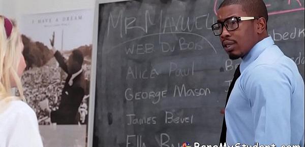  Black History Teacher Fucks Hot New Student Odette Delacroix